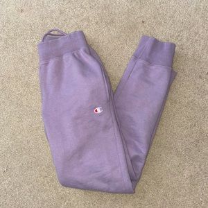 purple champion joggers